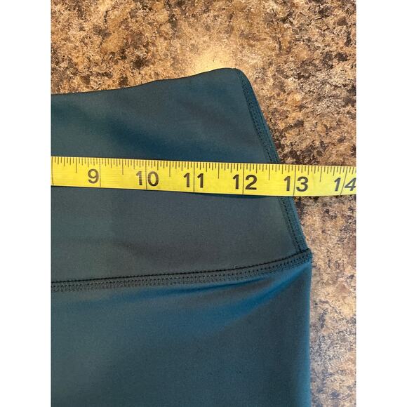 Yogalicious Lux Teal Green Crop Leggings Size Small - Picture 4 of 5